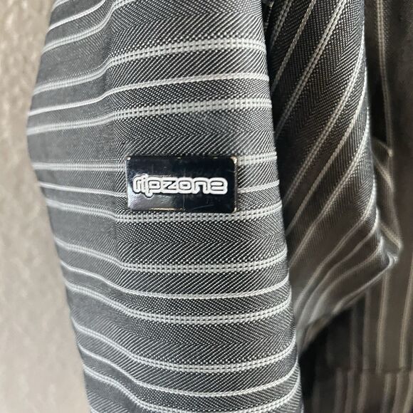 RIPZONE Snow Jacket Youth Small Grey Striped Core 5000MM FLEECE Lined Hooded Ski - Picture 4 of 16